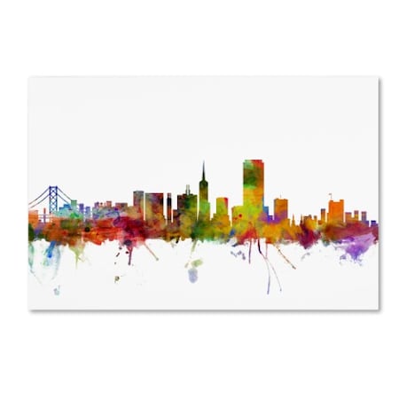 Michael Tompsett 'San Francisco City Skyline' Canvas Art,26x40
